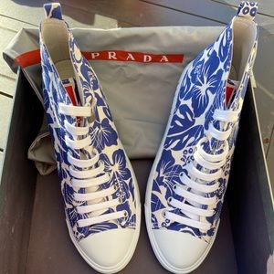 Women’s Prada high top sneakers, never worn